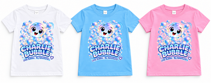 Charlie Bubble Kids T-Shirt - Classic Charlie