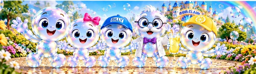 Charlie Bubble and friends in Bubbleland